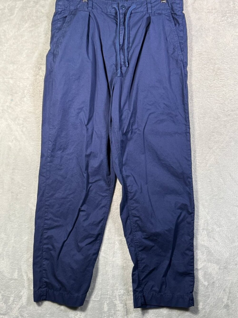 Polo Ralph Lauren Pants Mens XL Blue Prepster Easy Pleated Chino Drawstring